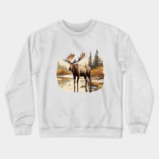 Moose Nature Crewneck Sweatshirt